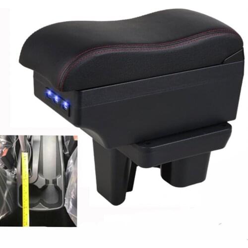 For Toyota Hilux Armrest box central Store content Hilux armrest box with cup holder ashtray with USB interface