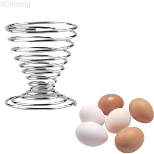 1pc Stainless Steel Spring Wire Tray Boiled Egg Cups Holder Stand Storage New Worldwide Store