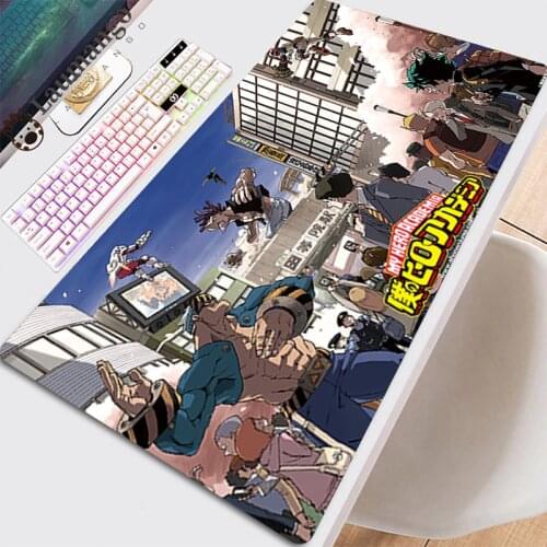 Extended Pads Gamer Mouse Mats Gaming Keyboard Mause Carpet With Pc Desk Cabinet Mat Mousepad Handsome Cute My Hero Academia Pad