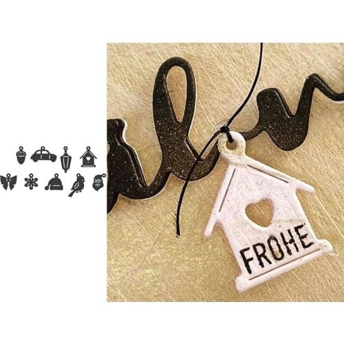 Christmas ornaments metal cutting dies cut die mold for diy scrapbooking cards making paper crafts knife mould new 2020 diecuts