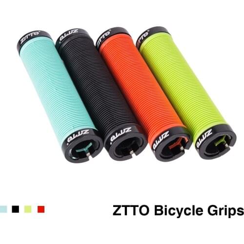 MTB Handlebar Grips Silicone Gel Lock on Anti slip Grips for Mountain bike Folding Bicycle Parts 1 Pair