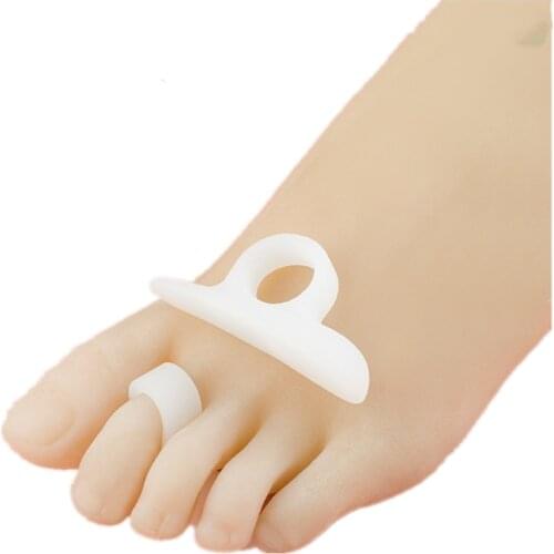 Toe Pad Silicone Toe Separator Overlapping Foot Orthosis Anti-wear Pain-proof Hallux Valgus Orthosis Toe Separator Inserts