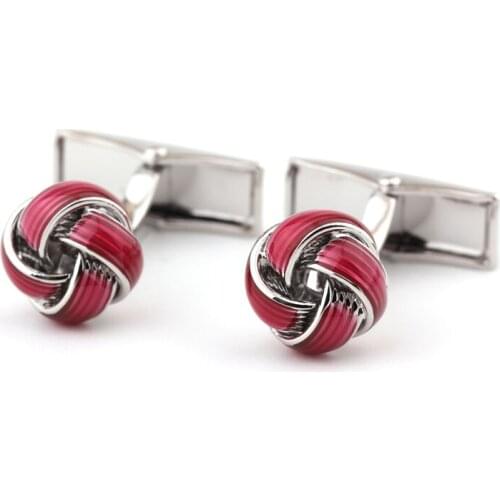 Pink twist of the lacquer that bake cufflinks shirts cufflinks cuff nail factory direct sale free shipping