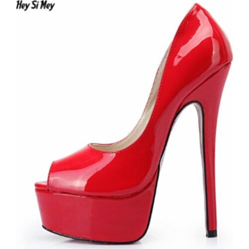 HSM The New Female shoes superstar superstar shoes woman Wedding shoes high quality Ladies female 16CM Thin Heels 9-16 17