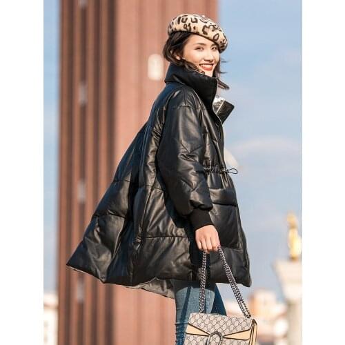 2020 Womens Fur Coat Real Leather Jacket Winter Coat Women Sheepskin Coat Female Warm Down Jackets Chaqueta Mujer MY