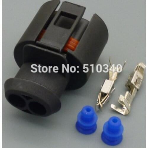 2 hole jacket Automotive Auto Sealed car connector Waterproof Female with terminal For VW for Audi