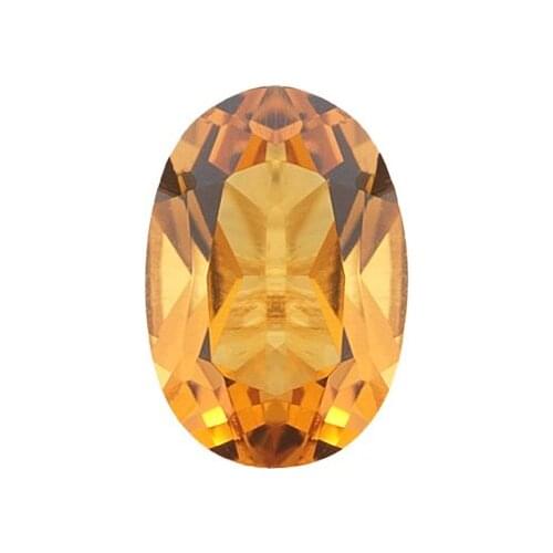 4*6mm-12*10mm AAA Oval Citr ine ( 1 pcs ) Natu ral Stone