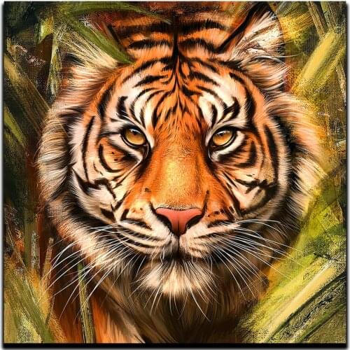 Animal 5d Diamond Embroidery Mosaic White tiger Cross Stitch Diamond Painting DIY Full Square Diamond Picture Decoration Gift