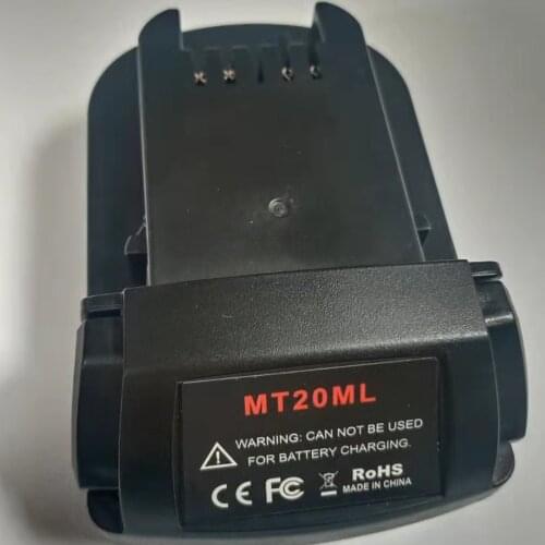 Mt20Ml Battery Converter Adapter For Makita 18V/20V Li-Ion Battery Bl1830 Bl1860 Bl1815 For Milwaukee M18 Li-Ion Battery