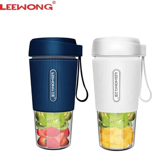 LEEWONG Portable USB Blender Mini Electric Juicer Fruit Smoothie Mixer Travel 300ml