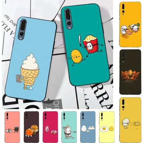 TOPLBPCS Funny Food For ASUS Zenfone Phone Case for huawei P 6 7 8 9 10 20 30 40 pro plus lite p9 lite 2016