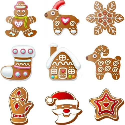 DIY Christmas Scrapbooking Dies Christmas Decoration Crafts Christmas Tree Snowflake Snowman Cies Gloves Deer Star Lgloo DM-953
