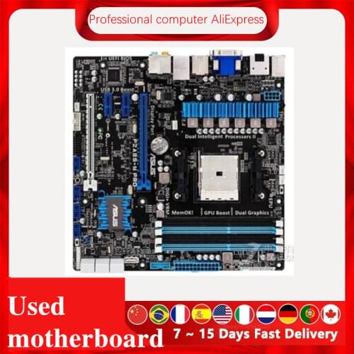 For ASUS F2A85-M PRO Motherboard Socket FM2 DDR3 For AMD A85M A85X Original Desktop Mainboard SATA II Used Mainboard