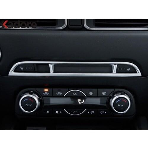 For Mazda CX5 CX-5 KF CX-8 CX8 2017 2018 ABS Matte Interior Seat Heat Switch Panel Cover Trim Car Styling Accessories