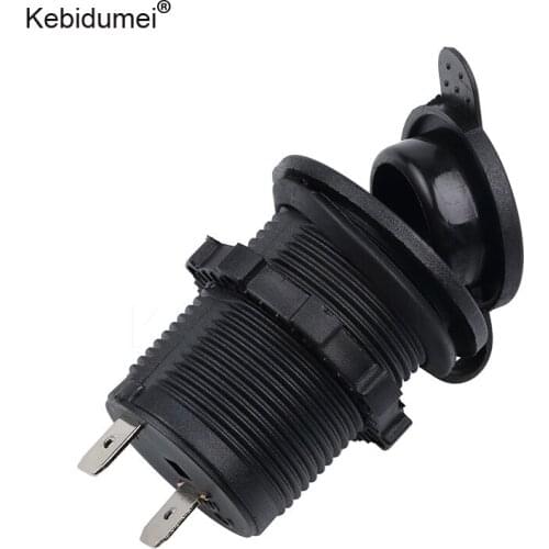 Kebidumei 12V Cigarette Lighter Socket Power Plug Outlet Car Accesories Heat Resisting Plastic Power Socket Adapter Plug