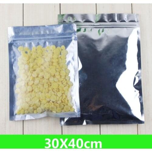 New 30*40cm Aluminum Foil / Clear Resealable Valve Zipper Plastic Retail Package Pack Bag, zipper Lock Bag Pouches Packages