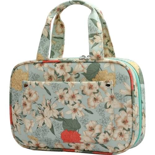 Oxford Crochet Hook Case Empty Zipper Portable Travel Bag for Sewing Needles