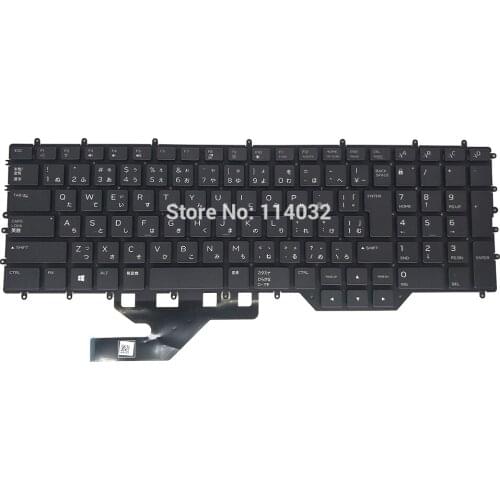 Original JP JPN Japanese keyboard for Dell Alienware M17 R2 2019 Gaming 0JRFM9 JRFM9 black backlit colorful no frame brand new