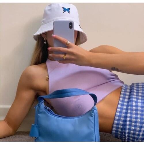 Summer Butterfly Bucket Hat Women Men Cotton Fashion Sad Boy Cap Girls Double-Sided Embroidery Bob Sun Femme Floral Hat 2020