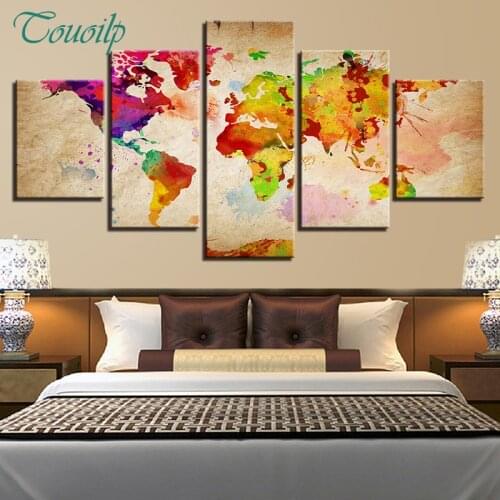 Full spuare&round Vintage Color World Map diamond painting crystal Painting diamonds decorative 5d diy diamond embroidery kits