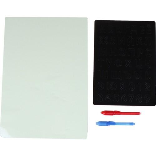 Draw with Light-fun and Developing Toy Fluorescent Luminous Board Toy In Dark Children Kids Funny Toy Big Pack 1Pen / Set