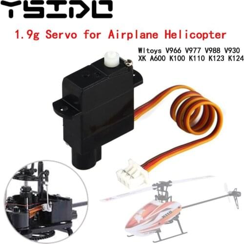 3Pcs 1.9g Servo for Wltoys V966 V977 V988 V930 XK A600 K100 K110 K123 K124 RC Helicopter Airplane