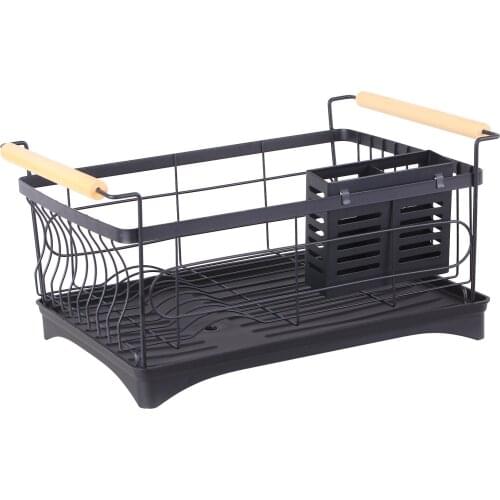 Dish Rack Bowl Holder Stainless Steel Kitchen Sink Drying Shelf Cutlery Drainer Dish Organizer Drain Rack with Chopsticks Cage