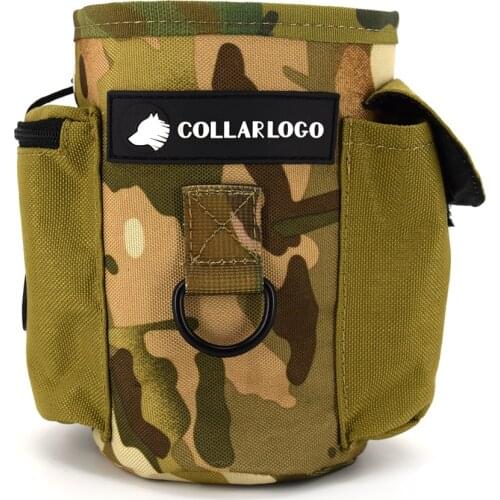 Waterproof Camouflage Oxford Fabric Cloth Dog Treat Pouch Drawstring Carries Pet Toys Food Poop Pouch Hands Training Waist Bag