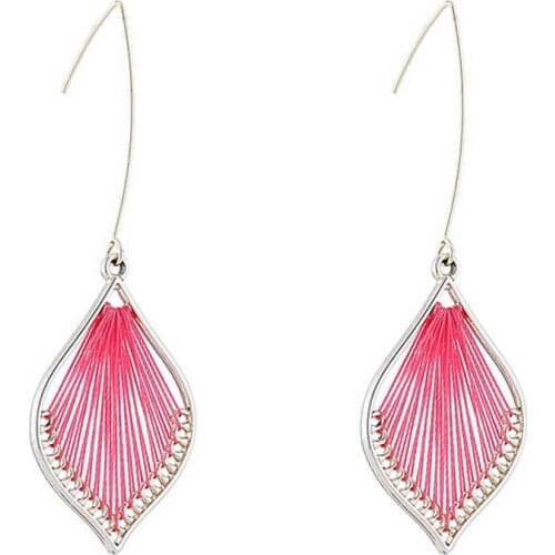Teardrop Lace Leaf Shape Drop Earrings for Women Lace Earrings