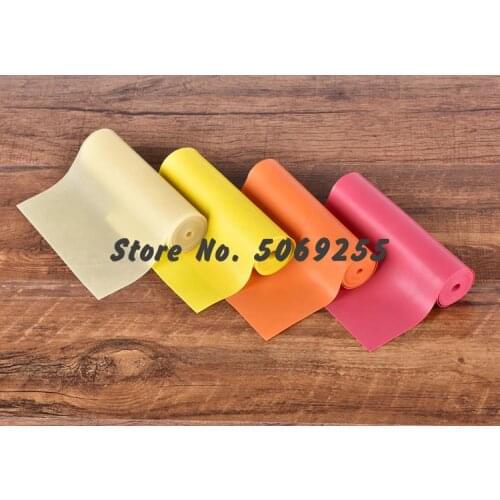 0.5mm-1.0mm Thickness*2m Length Slingshots Rubber Band Tube Golden Natural Latex Flat Rubber Band For Slingshot Catapult