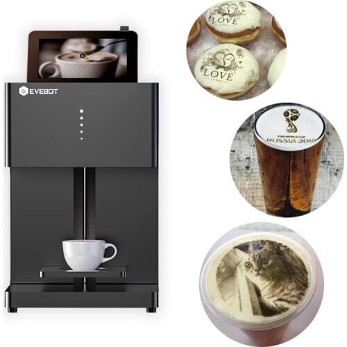 DIY Printer 3D Digital Edible Inkjet Printers Latte Color Coffee Printer Automatic Selfie Coffee Milk Tea Printing Machine