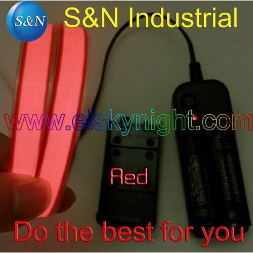 3VDC 2AA Red 1X60CM el tape el wire el strip for car,house,party,dispaly,holiday,fest and model decoration free shipping