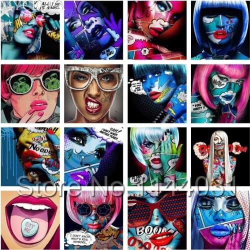 5D Diy Diamond Painting Full Beautiful Girl Embroidery Needlework Mosaic Tattoo Art Cross-Stitch Home Decor Handwork Wall Sticke