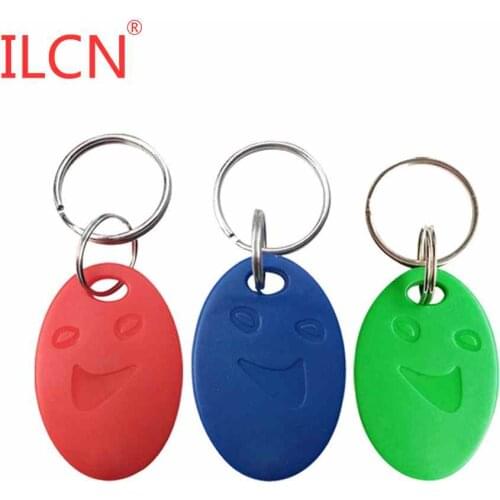 125Khz ID Card Keyfob Token Tag RFID Proximity EM4100 Keychains Key Fob Token Ring Access Control Card Multiple Choices 10pcs