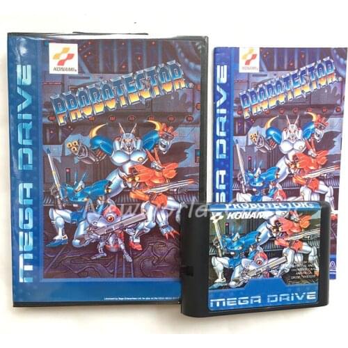 Probotector Japan Cover US/JAP Shell for 16 bit With Boxed and Manual For Mega Drive Genesis MD Game Card