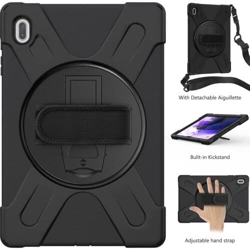 For Samsung Galaxy Tab S7 FE 12.4" T730 T735 Cover Anti-fall Rugged Duty Stand Tablet Case For Samsung Tab SM-T730 SM-T735 Cover