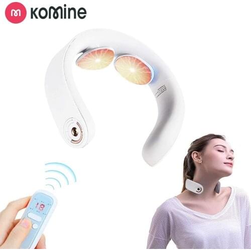 Electric Pulse Neck Massager for Pain Relief Intelligent Neck Massage with Heat Deep Tissue Neck Massager for Women Men Gift