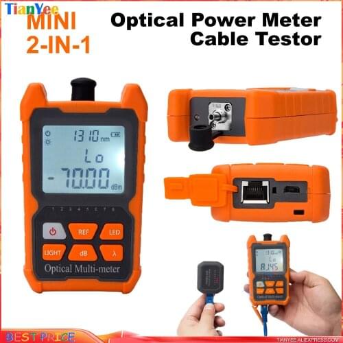 FTTH MINI OPM Handheld Mini Fiber Optical Power Meter Fiber Optical Cable Tester -70+6 or -50+26 OPM Cable testor