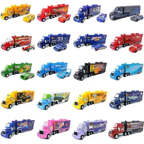 Disney Pixar Cars 2 3 Toys Lightning McQueen Jackson Storm Mack Uncle Truck 1:55 Diecast Model Car Toy Kids Chrismas Gift
