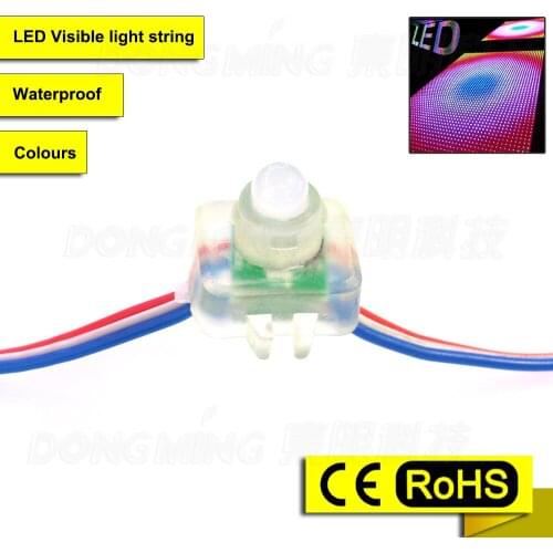 Wholesale 1000pcs/lot RGB led string module ws2801 12mm waterproof IP65 led pixel string ad light letter DC 5V led module