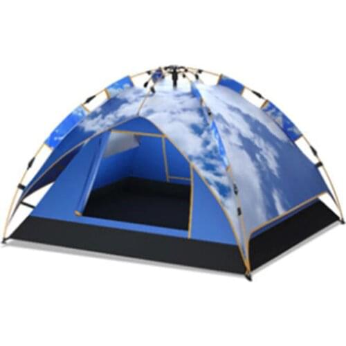 3-4 Person Fully Automatic Tent Separate Dual Layer Camping Tent 3Season Family Travel Tourist Hiking Fishing Tent 220*190*120cm