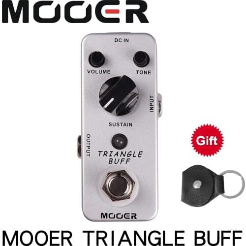 Portable MOOER MFZ2 TRIANGLE BUFF Fuzz Guitar Effect Pedal True Bypass Full Metal Shell
