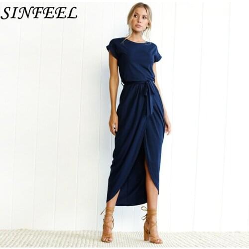 Длинные летние платья SINFEEL China At AliExpress