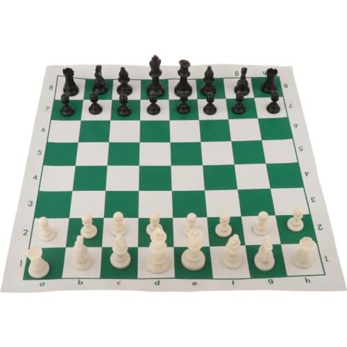 Folding Outdoor Portable Chess Set Family Games 53x10cm Chesspieces Chessboard for Kids Beginners Picnic