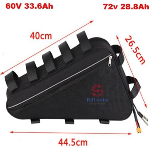 72V Battery 3000W 60V Battery 1500W Triangle Ebike Battery 20AH 30AH Large Capacity 70A BMS Super Powerful 21700 Cell