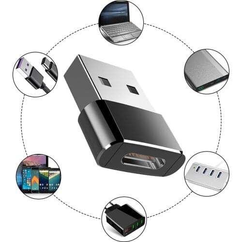 USB OTG Male To Type C Female Adapter Converter, Type-C Cable Adapter For iphone 12 Oneplus 3 2 USB-C, Data Charger Connector