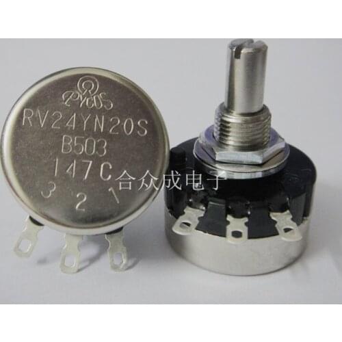 [VK] PYCOS single-turn carbon film potentiometer drive governor RV24YN20SB503 B50K potentiometer switch
