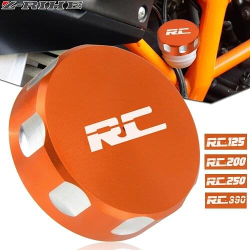 High quality Rear Brake Fluid Reservoir Cover Cap Motorcycle Accessories For RC 125 200 250 390 rc390 2014 2015 2016-2018