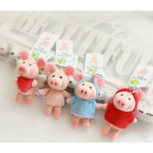 High quaity Pig pendant Weibi pig Backpack Pendant Bag Keychain stuffed toy Sweater Pig Plush Toy super soft cute gift for kids