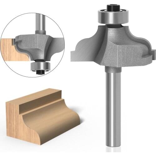 1/2 Shank Flat-angle Arc Milling Cutter Router Bit Classical Linear Decorative Cutters for Wood Woodwork